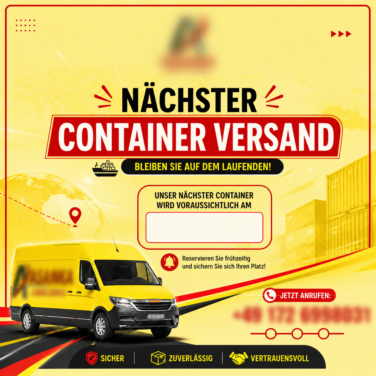 Shipping schedule campaign graphic design by Madushan Bandara