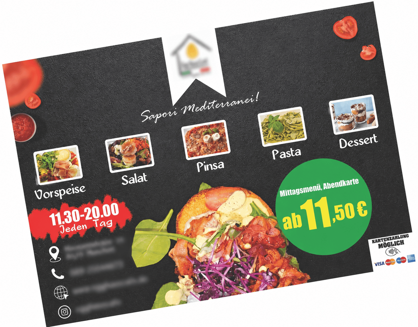 Resturant promotion graphic design by Madushan Bandara