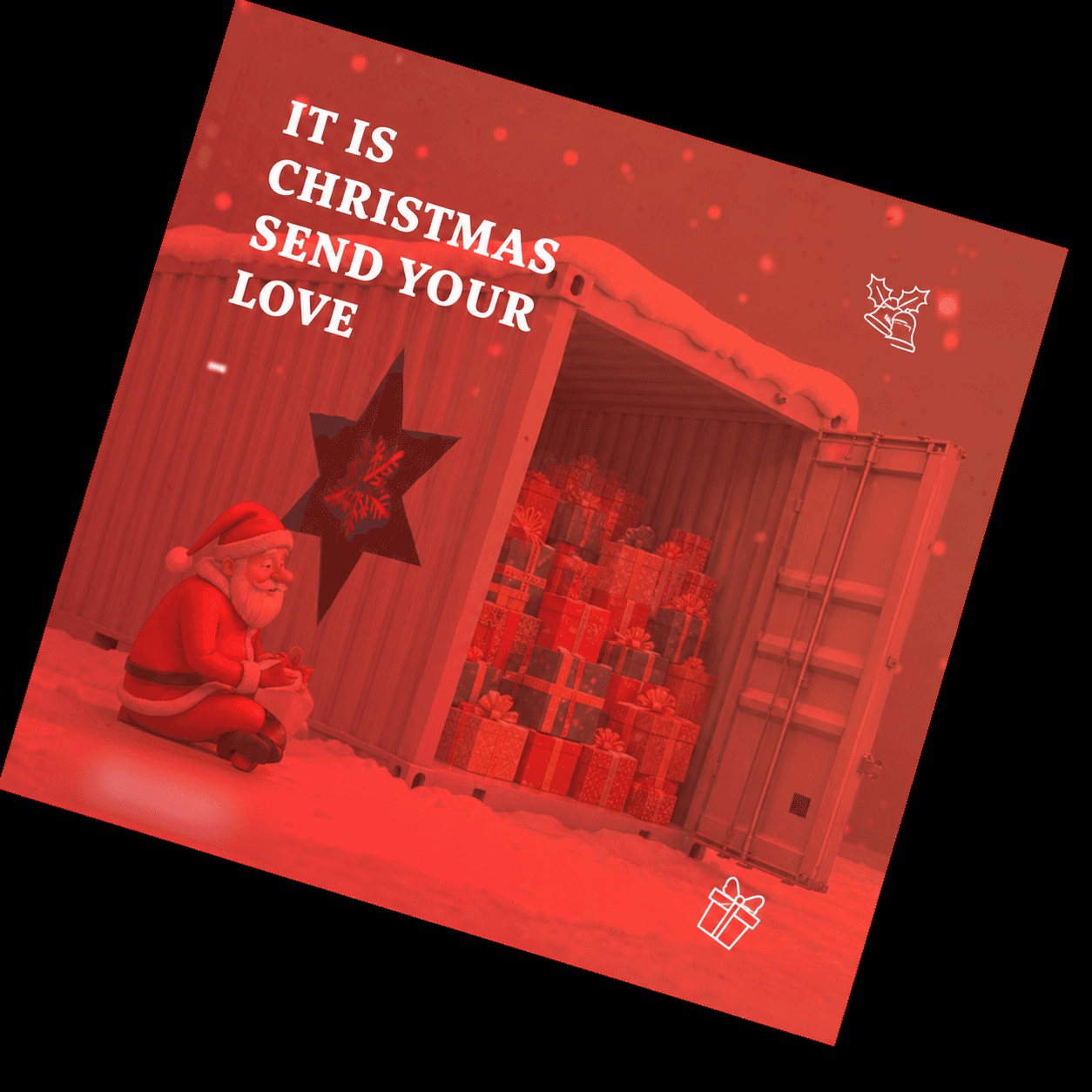 Christmas social post graphic design by Madushan Bandara