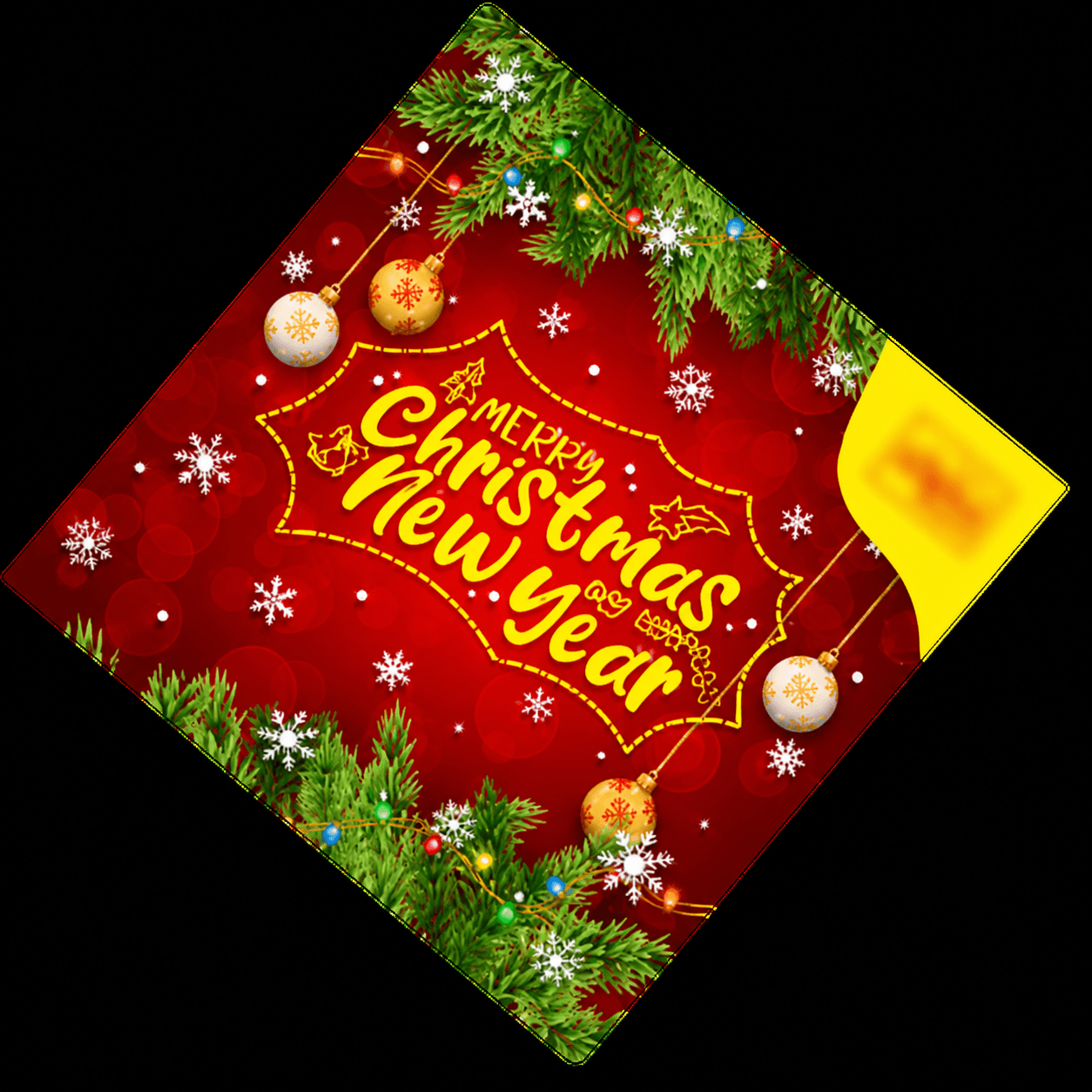 Christmas & New Year social post graphic design by Madushan Bandara
