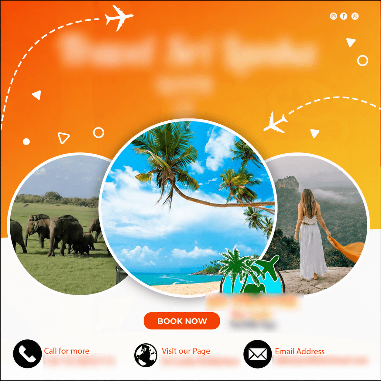 Travel campaign graphic design by Madushan Bandara